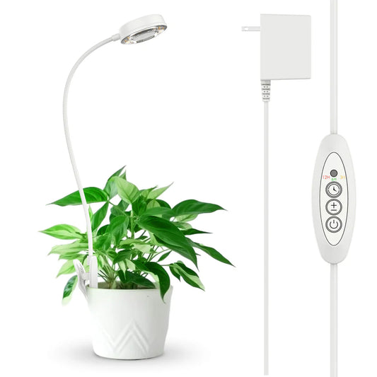 SANSI 10W Pot Clip Dimmable Led Grow Light with timer